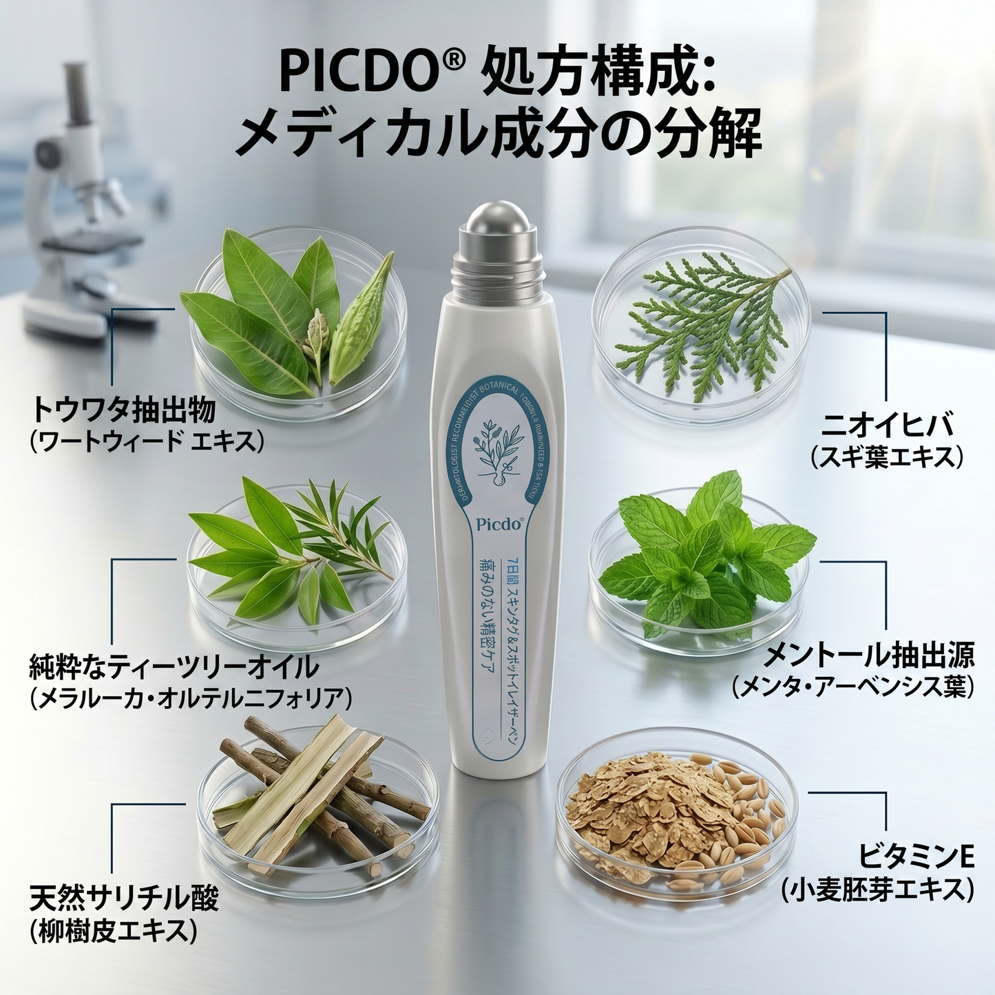 ✅✨公式ブランドストア  𝐏i𝐜𝐝o® 𝟕日間イボ&シミ消し(痛みも傷跡もゼロのローラーボール)
