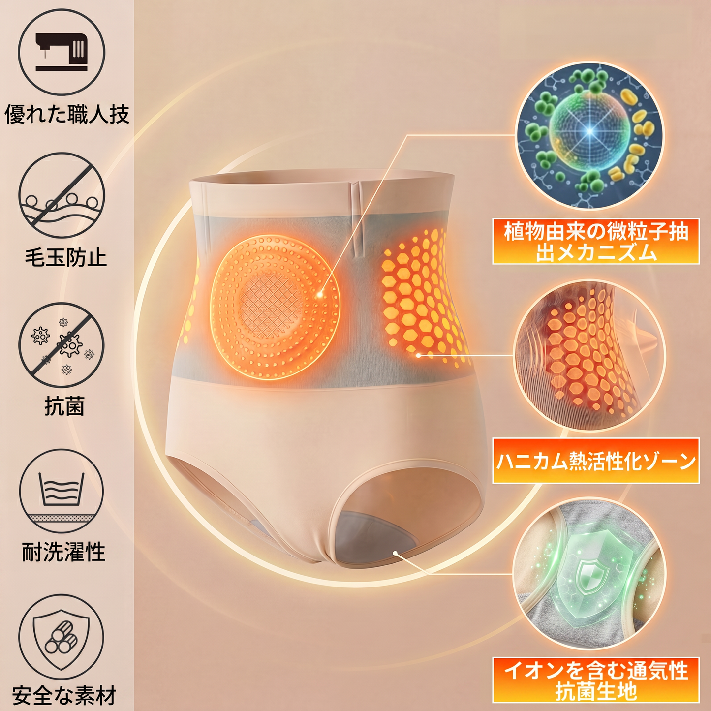 公式ブランドストア|🍧 𝐏𝐀𝐔𝐑𝐀𝐉𝐔® 𝟐𝟎𝟐𝟔 モリンガ & ベルべリン 4IN1 微粒子シェイピング & 脂肪燃焼ショーツ